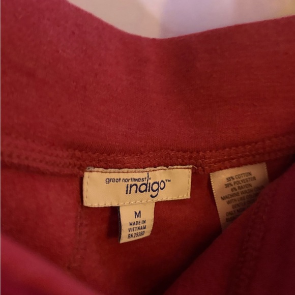 Indigo Deep Red A-Line Skirt - Picture 6 of 6